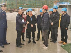 吳興區(qū)人大常委會黨組書記、主任吳旭一行調(diào)研市北32#地塊項(xiàng)目工程